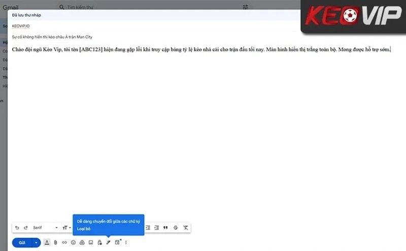 Người chơi có thể gửi email liên hệ để chúng tôi hỗ trợ tận tình