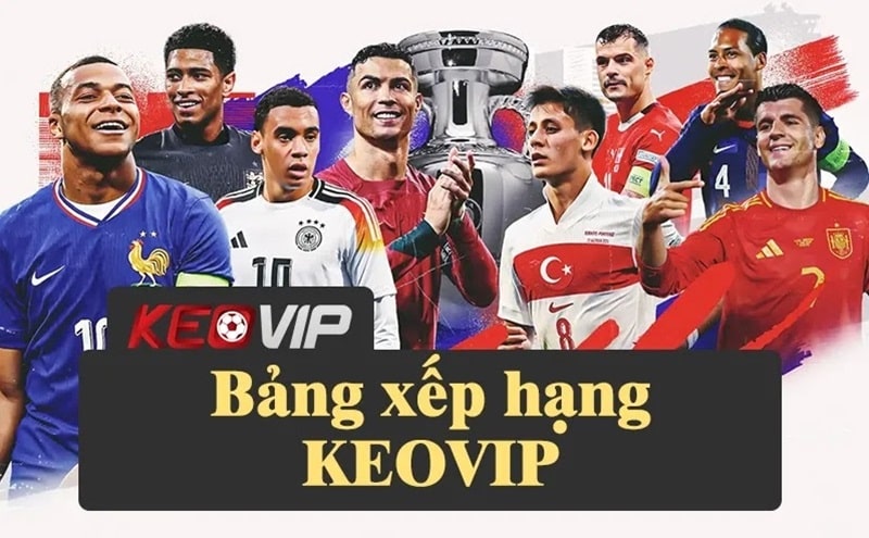 Bảng xếp hạng tại Keovip giúp theo dõi phong độ các đội bóng